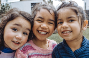 Smiling children at Dayspring Christian Academy